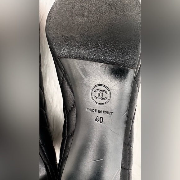 CHANEL BOOTIES BLACK  size 40 - Picture 6 of 6